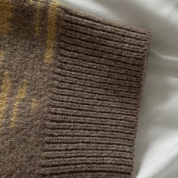 PENDLETON TAN BUFFALO WESTERN AUTHENTIC WOOL MEN'S SWEATER XXL 2XL - RARE!!! - Picture 5 of 9